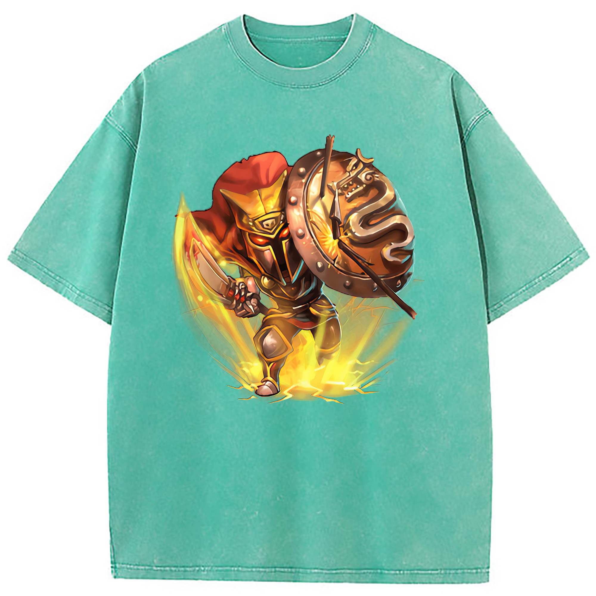 （画像用） リーグ・オブ・レジェンド League of Legends LOL 綿100% ヴィンテージ風 半袖Tシャツ（フロントプリント）